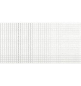 Мозайка белая с серым швом (964мм х 484мм)